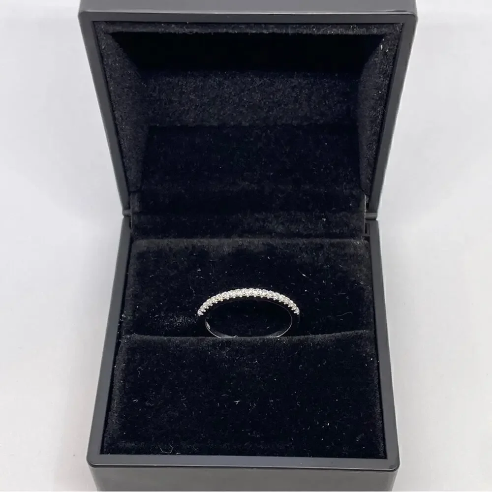 Moissanite Diamond Wedding Band Anniversary Ring GRA Certified Size 7
